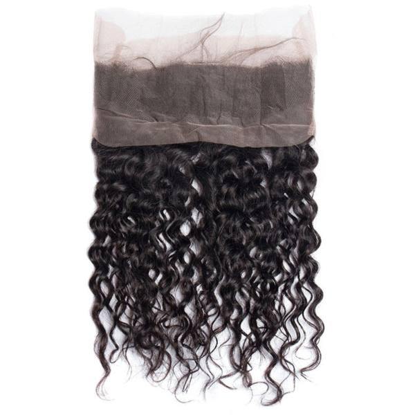Virgin Hair Water Wave 360 Lace Frontal Closure 22.5x4x2 With Adjustable Strap Medium Brown Lace - Image 5
